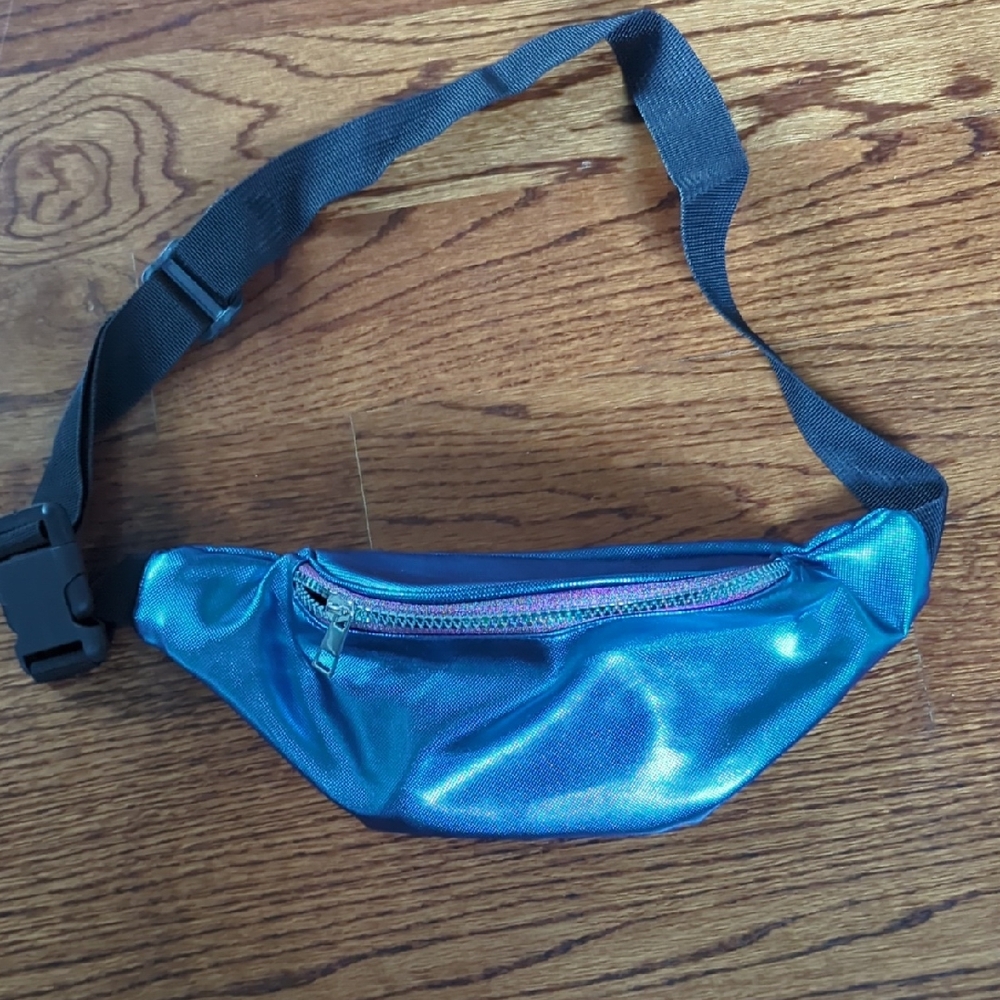 Iridescent Blue Fanny Pack